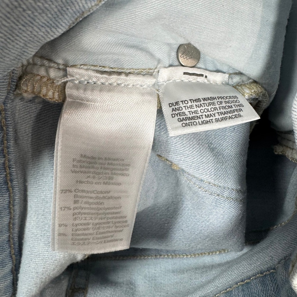 Madewell 9" Mid-Rise Skinny Crop Jeans Light Wash Blue Denim Sz 25 Chic Classic - Picture 10 of 10